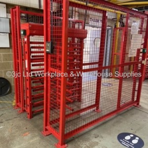 Used Full Height Twin Turnstile With Secure Gates